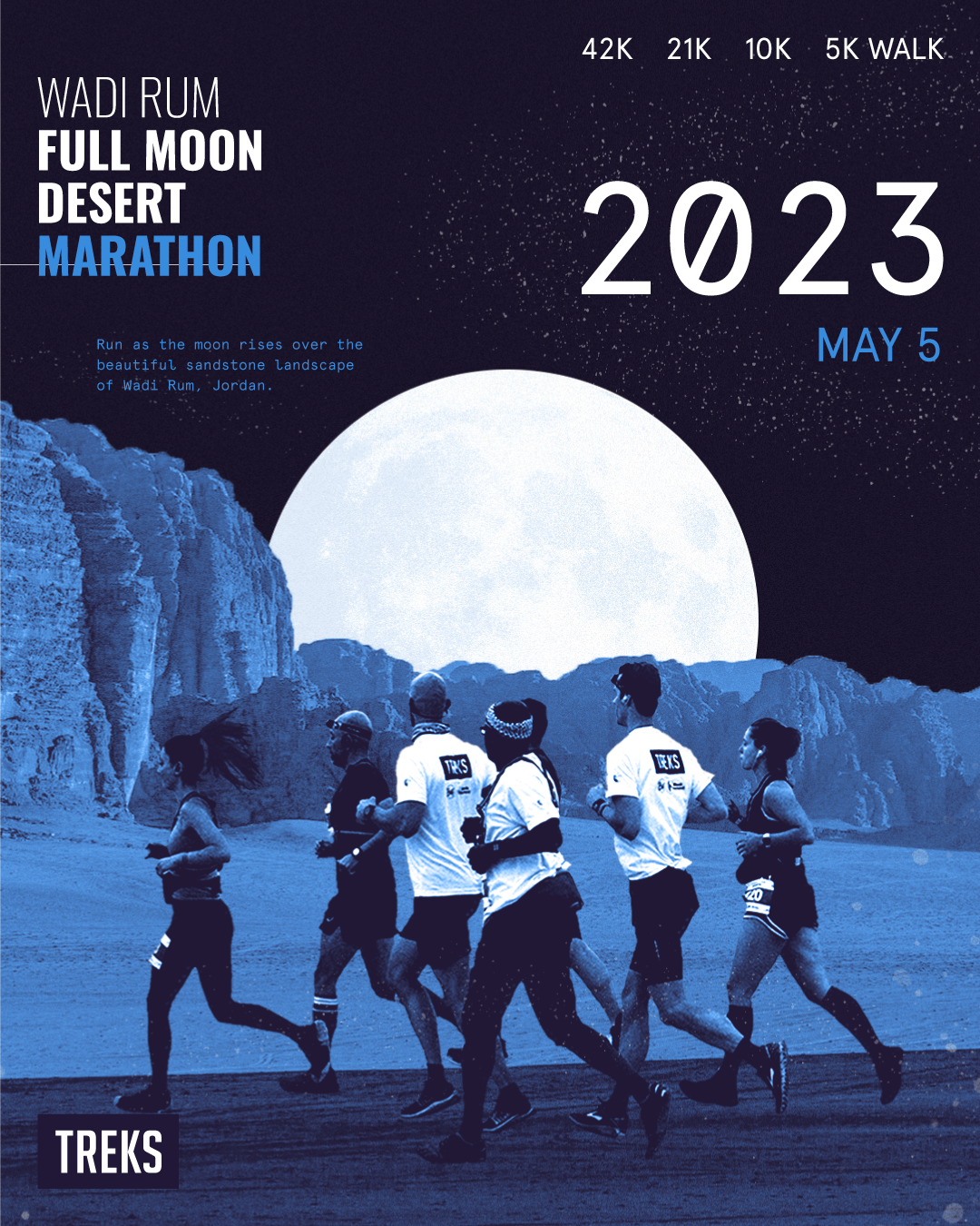 Wadi Rum Full  Moon Desert Marathon 2023
